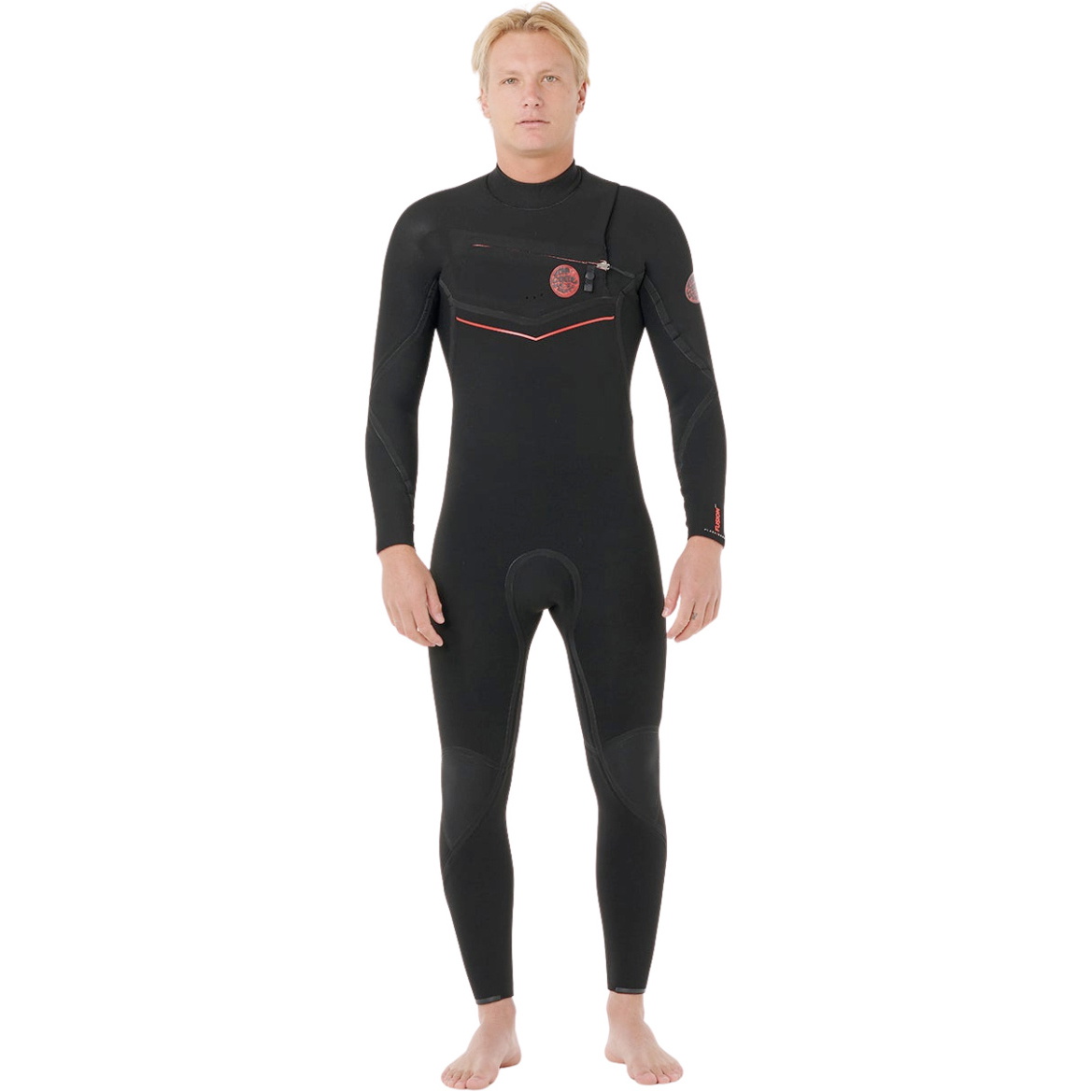 Roupa De Neoprene Rip Curl Flashbomb Fusion 4/3mm Com Zíper Chest Zip Modelo 176MFS, Black , 2026 -